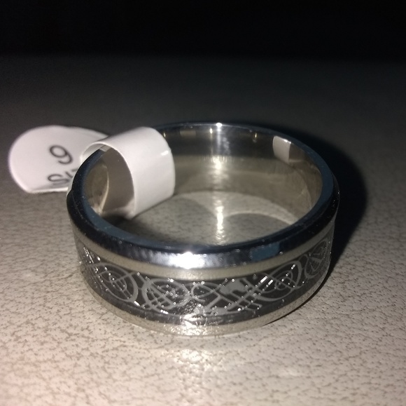 Mens Ring  - Stainless Steel Size 9 - Mens Band - Picture 6 of 6